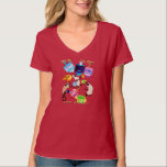 Het prachtige Dreidels-Shirt T-shirt<br><div class="desc">Colorful Dreidels draaien en draaien.   Een paar mooie katten aantrekken die een smaak hebben voor de fijnere dingen... Die spin en herfst.    Happy Hanunkkah.</div>