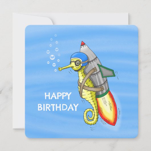 Het prachtige gele raketzeepaardje (Voorkant)