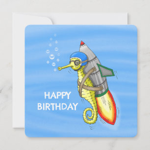 Het prachtige gele raketzeepaardje