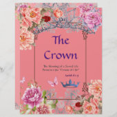 Het prachtige, gepersonaliseerde kroonpapier (Voorkant / Achterkant)