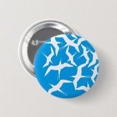 Het prachtige gevelenpatroon ronde button 5,7 cm (Voorkant /achterkant)
