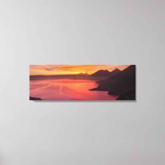 Het prachtige Golden Sunrise-meer op het meer van Canvas Afdruk (Voorkant)