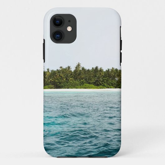 Het prachtige groene eiland in het Zee Case-Mate iPhone Case (Achterkant)