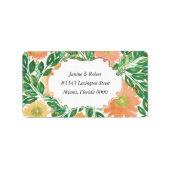 Het prachtige het Schilderen van het Adres van de  Etiket (Voorkant)