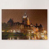 Het prachtige hotel Frontenac, de stad Quebec, Can Legpuzzel (Horizontaal)