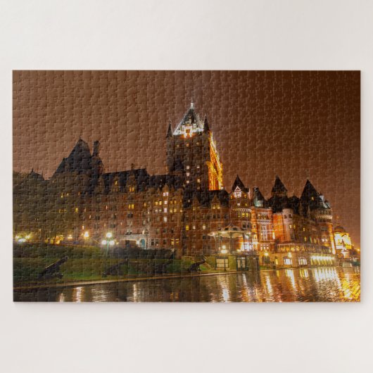 Het prachtige hotel Frontenac, de stad Quebec, Can Legpuzzel (Horizontaal)