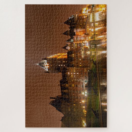 Het prachtige hotel Frontenac, de stad Quebec, Can Legpuzzel (Verticaal)
