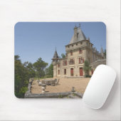 Het prachtige Kasteel de Pressac en tuin Muismat (Met muis)