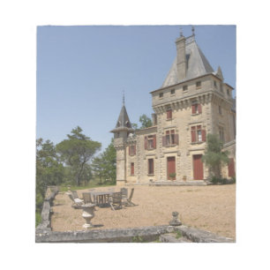 Het prachtige Kasteel de Pressac en tuin Notitieblok