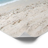 Het prachtige Keniepa Grandi strand op Curaçao Poster (Hoek)