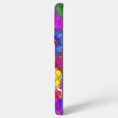 Het prachtige kleurrijke bloemetjespatroon samsung galaxy hoesje (Achterkant horizontaal)