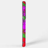 Het prachtige kleurrijke bloemetjespatroon samsung galaxy hoesje (Rechterkant)