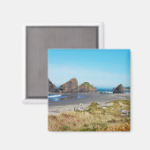 Het prachtige kustlandschap van Oregon Magneet (Voorkant / Achterkant)