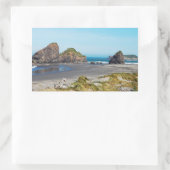 Het prachtige kustlandschap van Oregon Rechthoekige Sticker (Tas)