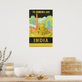 Het prachtige land: India Poster (Keuken)