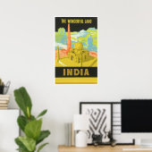Het prachtige land: India Poster (Thuiskantoor)
