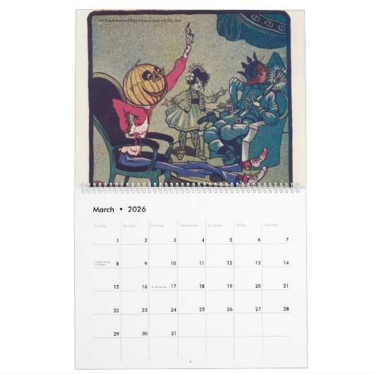 Het prachtige land Oz Kalender (Mar 2026)