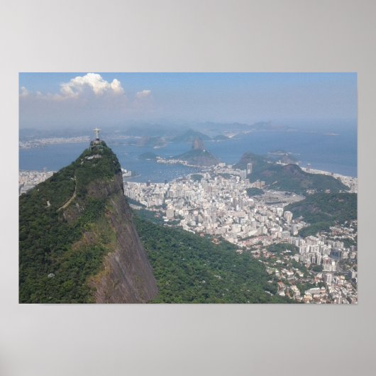 Het prachtige landschap Rio de Janeiro in Brazilië Poster (Voorkant)