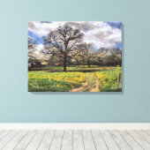 Het prachtige landschap van het Midwest-Boerderij Canvas Afdruk (Insitu (Houten vloer))