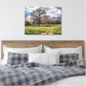 Het prachtige landschap van het Midwest-Boerderij Canvas Afdruk (Insitu (Slaapkamer))