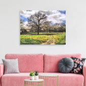 Het prachtige landschap van het Midwest-Boerderij Canvas Afdruk (Insitu (Woonkamer))