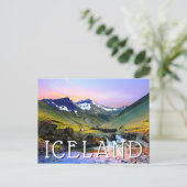 Het prachtige landschapslandschap van IJsland Briefkaart (Staand voorkant)