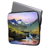 Het prachtige landschapslandschap van IJsland Laptop Sleeve (Voorkant Links)