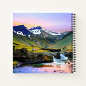 Het prachtige landschapslandschap van IJsland Notitieboek (Achterkant)