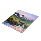 Het prachtige landschapslandschap van IJsland Tegeltje (Zijkant)