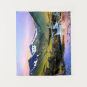 Het prachtige landschapslandschap van IJsland Wandkleed (Voorkant)