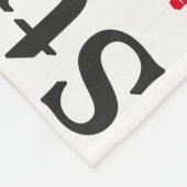 Het prachtige leven maakt gepersonaliseerde woordk fleece deken (Hoek)