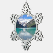 Het prachtige Louise in Banff Tin Sneeuwvlok Ornament (Rechts)