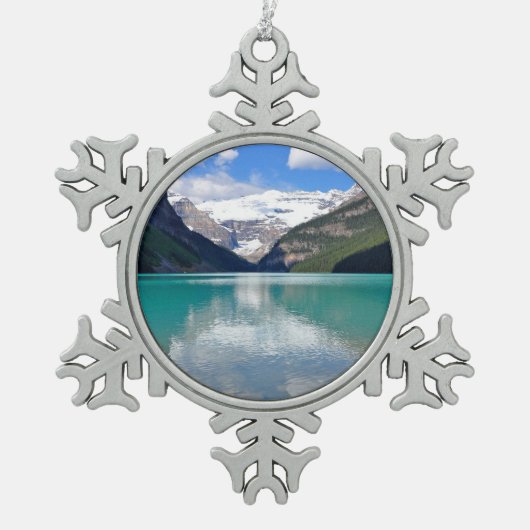 Het prachtige Louise in Banff Tin Sneeuwvlok Ornament (Voorkant)
