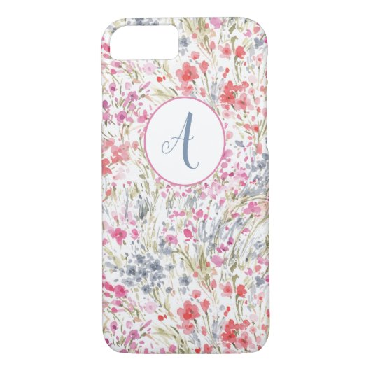 Het prachtige Monogram van het Patroon van de Wate Case-Mate iPhone Case (Achterkant)
