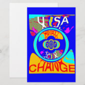 Het prachtige ontwerp van het citaat van de Tekst  Briefpapier (Voorkant / Achterkant)