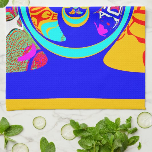 Het prachtige ontwerp van het citaat van de Tekst  Theedoek (Gevouwen)