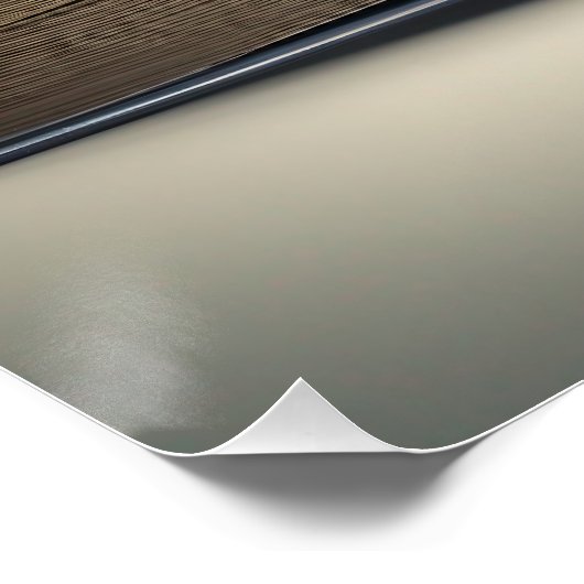 Het prachtige open boek perfect poster (Hoek)