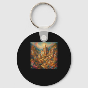 Het prachtige paleis in Dream Sticker Sleutelhanger