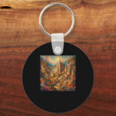 Het prachtige paleis in Dream Sticker Sleutelhanger (Voorkant)