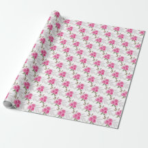 Het prachtige roze rozen Waterverf Patroon