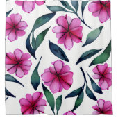 Het prachtige roze ventilatorpatroon van de Waterv Douchegordijn (Voorkant)