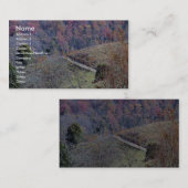 Het prachtige spoor op de bergen vol Sinaasappel e Visitekaartje (Voorkant / Achterkant)