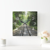 Het prachtige spoor van de Trein door de Bosscène Vierkante Klok (Huis)