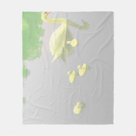 Het prachtige Swan Lake Fleece Deken (Voorkant)