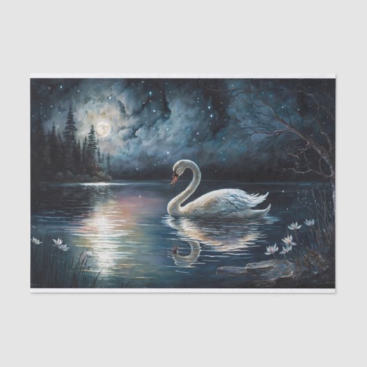 Het prachtige Swan Lake Tissuepapier (Voorkant)