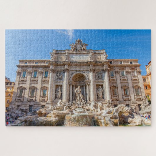 Het prachtige uitzicht van de fontein Trevi, Rome, Legpuzzel (Horizontaal)