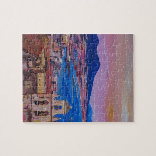 Het prachtige Uitzicht van de stad Napels met de b Legpuzzel (Horizontaal)