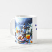 Het prachtige universum van de ochtend - koffiemok (Voorkant links)