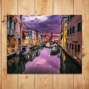 Het prachtige Venetië-kanaal in Italië Legpuzzel