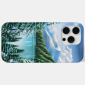 Het prachtige winterhemelbergmeer Case-Mate iPhone case (Achterkant (horizontaal))